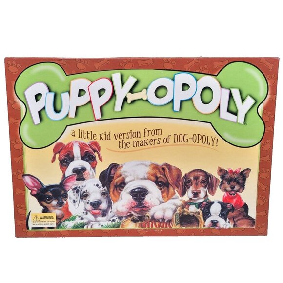 Puppy Opoly a Kids Version of dog Opoly Monopoly Jr Board Game Family Game Night - Picture 1 of 16